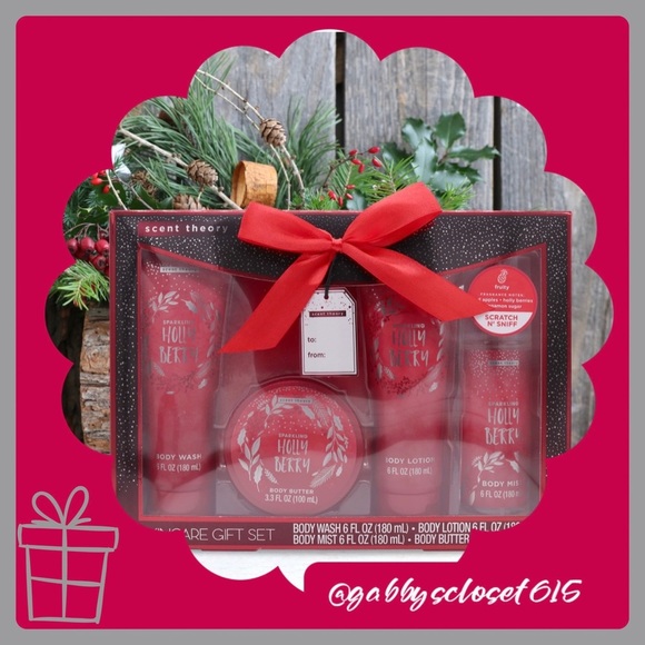 Scent Theory Other - 💋 New Scent Theory Holiday Gift Set, Holly Berry, 4 Piece